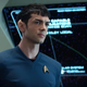 Ethan Peck as Spock in Star Trek: Strange New Worlds.